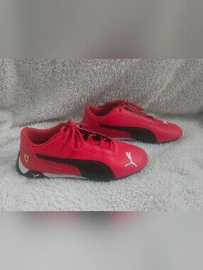 NWOT Puma Ferrari Race 6.5 Child Size  Athletic Sneakers Red & Black